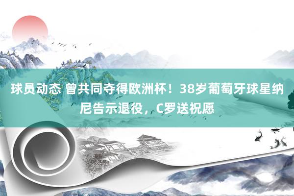 球员动态 曾共同夺得欧洲杯！38岁葡萄牙球星纳尼告示退役，C罗送祝愿