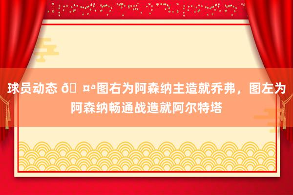 球员动态 🤪图右为阿森纳主造就乔弗，图左为阿森纳畅通战造就阿尔特塔